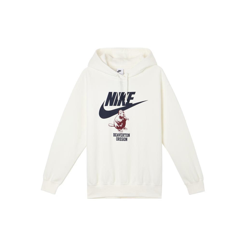 Nike Sweatshirts Women's White Hooded Moderate Regular HV1745-133