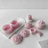 Flower Storage Jar Mould Jewelry Organizer Silicone Mold Concrete Plaster Storage Box Molds for Organizing Enthusiasts