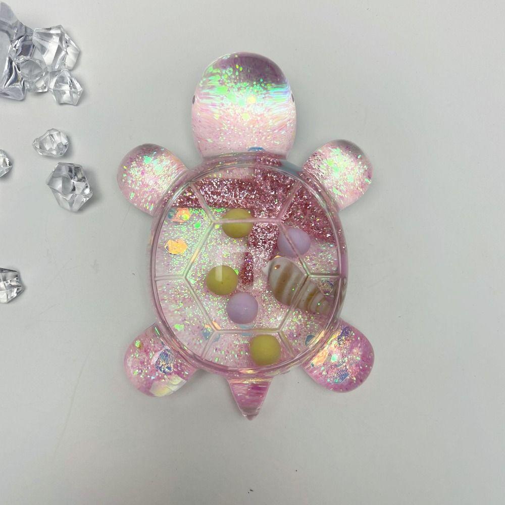 Flash Flowing Sand Candy Color Turtle Dolls Starfish Turtle Small Ornament  Gifts
