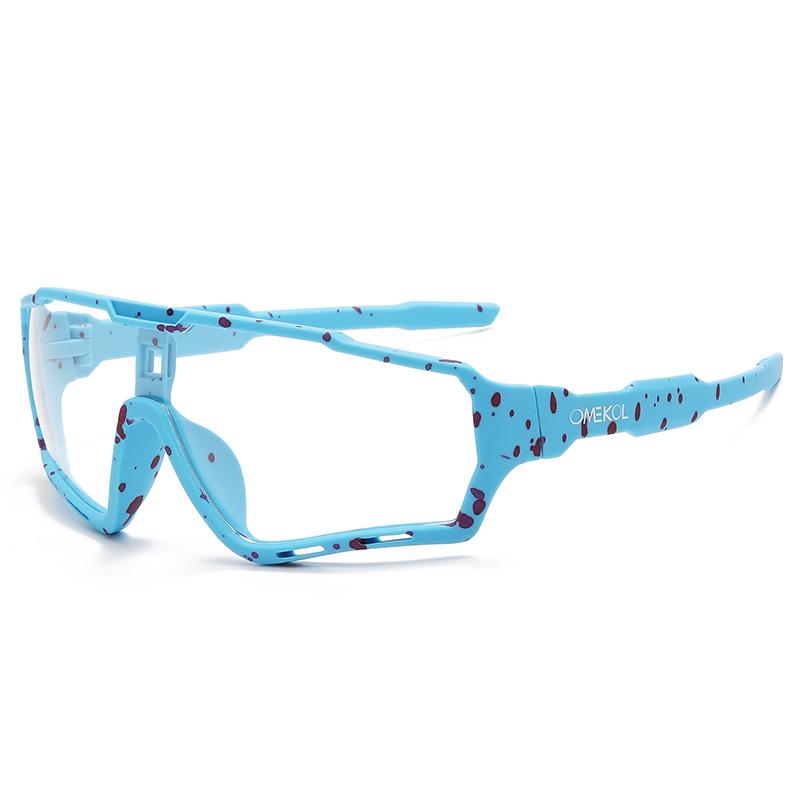 

OMEKOL New Photochromic Sunglasses Cycling Glasses Sports Bike Men Women Mtb Bicycle Eyewear Baseball Softball Sun Glasses