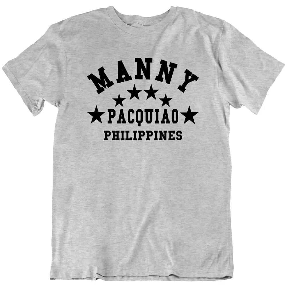 Бокс, Мэнни Пакьяо Филиппинский Филиппины Бой Соревнование Футболка Подарок Новая Унисекс Футболка XXL