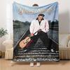 Elvis Presley Personalized Name Blanket Gift Personalized Blanket Soft Warm Cozy Suitable for Sofa Couch Livingroom Living Room All-Season Use