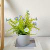 Flower Display Fake Wildflowers Artificial Flower Potted Plastic Lifelike Fake Greenery Artificial Daisy Bonsai Party Decoration