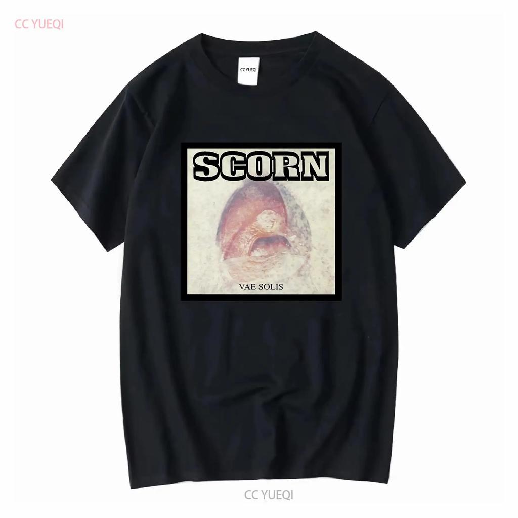 SCORN T Shirt Vae Solis Mens Cotton Crew Industrial Breakbeat long or short sleeves vintage Washed Slightly homme Soft
