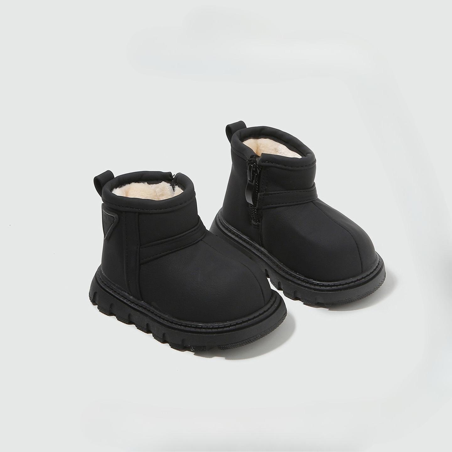 

Baby Snow Boots - Children s Padded Short Boots, Anti-slip Toddler Shoes, Cotton Shoes 20 чорний