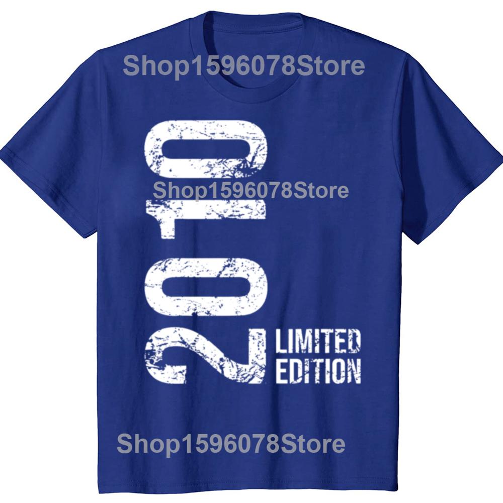 13th Birthday 13 Years Boy Girl Retro Vintage 2010 T Shirts Summer Graphic Streetwear Brother Sister Birthday Gifts T-shirt Men