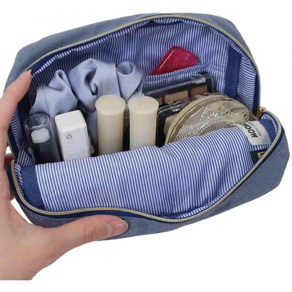 Marushin Moomin Quilt Blau Tasche Charakter Kosmetik Geschenk Geburtstag Damen 02