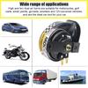 12V Snail Air Horn Waterproof Air Motorcycle Horn Single-tone Electric Snail Horn for Motorcycle Car for Motorbike Truck Vehicle