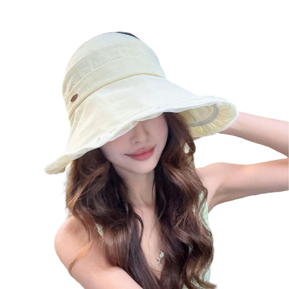 Korean Style Sun Protection Cap UV Protection Beach Hat Outdoor Bucket Hat  Sports Events