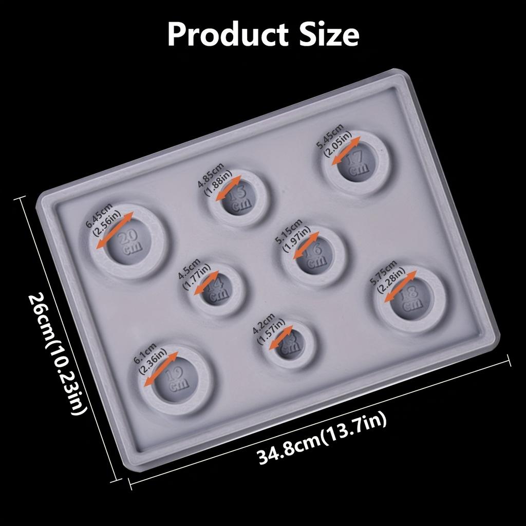 1Pc Plastic Material Jewelry Design Plate Suitable for Bracelet Necklace DIY Making