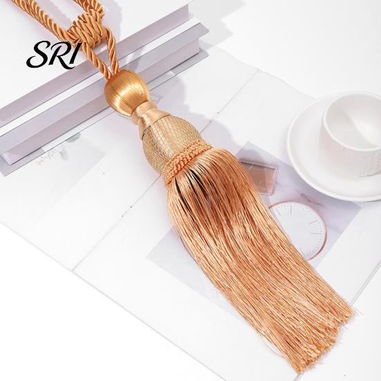Long Fringe Curtain Holders 1 Pair Tassel Tiebacks Decorative Ties Elegant Fringed for Window Curtains Door Home Decor