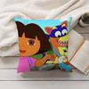 Cartoon D-Dora The E-Explorer Pillow Case Home Decoration Cushion Cover Suitable For Bedroom Car Office Sofa