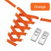 8MM 2025 No Tie Shoe Laces Press Lock Insert Fixed Shoelaces Without Ties Elastic Laces Sneaker Kid Adult Flat Shoelace for Shoe