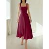 European & American Women's Summer Dress with Thick Straps and Slim Fit Waist