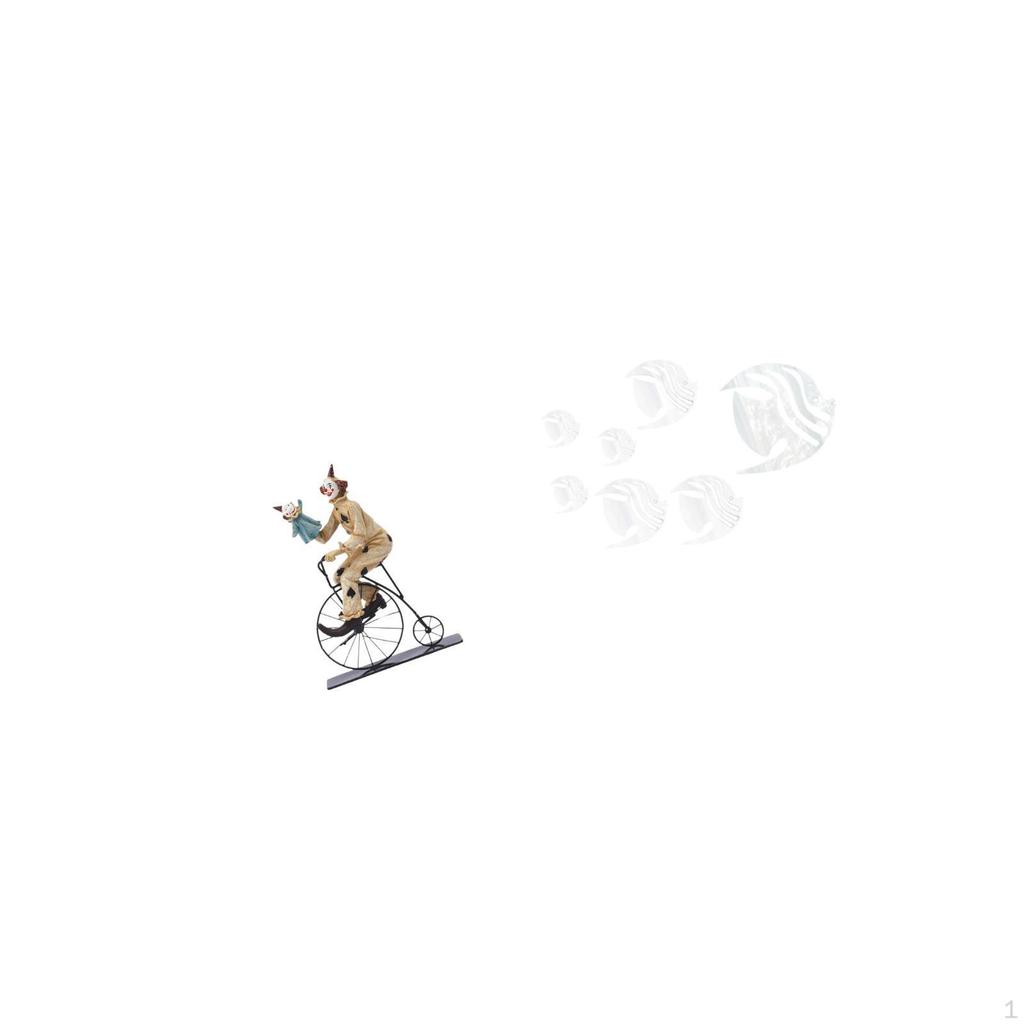 Clown Figurine Statue Sculpture Collection Statuette Ornament for Table Centerpiece Cabinet Dining
