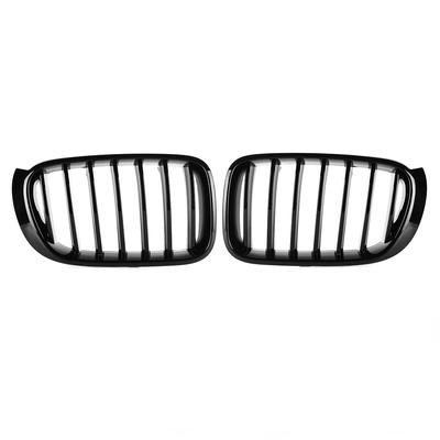Grelha Frontal Esportiva Kidney Brilhante/Fosca para Carro para BMW X3 F25 X4 F26 2014-2017 Substituição de Barra Única Grelhas de Para-choque de Corrida