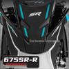CFMOTO 675R-R 2024 Moto Autocollant en Caoutchouc Antidérapant pour Réservoir de Carburant