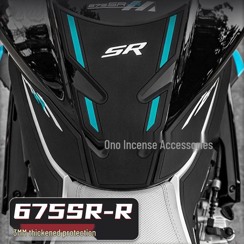 CFMOTO 675R-R 2024 Moto Autocollant en Caoutchouc Antidérapant pour Réservoir de Carburant
