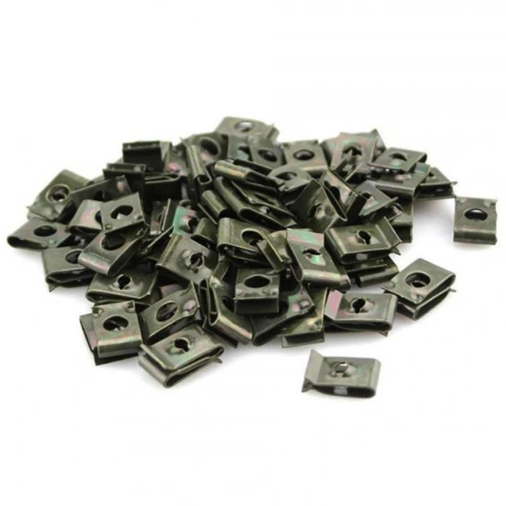 200Pcs Mixed Car Motorcycles Metal Screw Tapping Fastener Clips with Screw Anti-rust Protection Clip Screw Buckle Iron Sheet