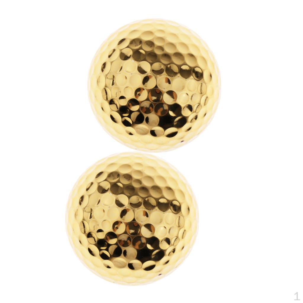 

2 шт./упак. тренировочный мяч для гольфа Golden High Visible Putting Green Training