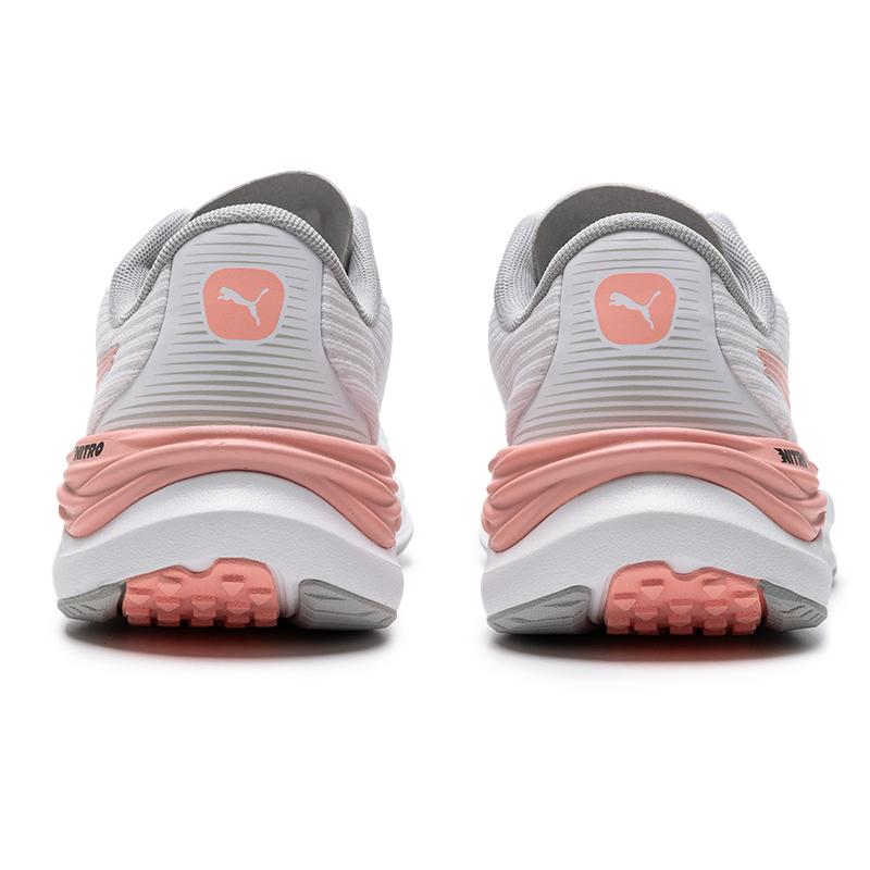 Puma Electrify Nitro 3 Comfortable Mesh Breathable Low-Top Running Shoes Women Sneaker White Pink 378456-02