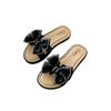 New Bow Flats Open Toe Slide Sandals Non-slip Flip Flops Children Home Slippers Kids Girls Summer Cute Beach Slippers Shoe