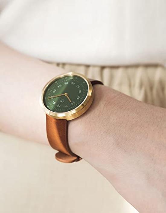 Maven Watches 34mm Artisan Series Minimalist Fashion Watch OLIVE BROWN (DUSTY 34MM)
