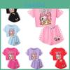 Childrens Cotton Short Sleeve Shorts Pajama Set For Kids And Adults Sleepwear