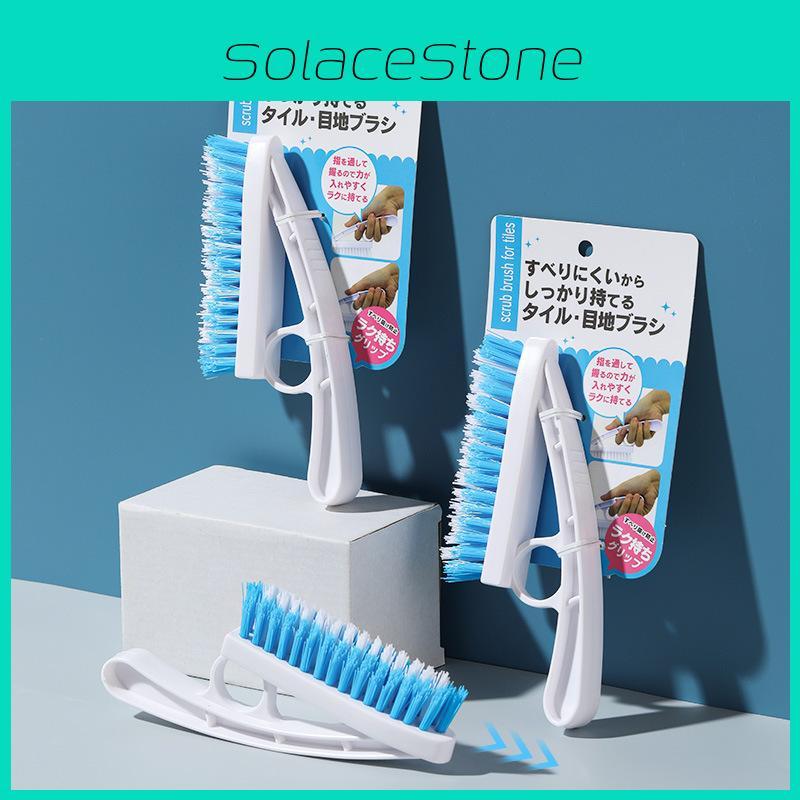 V Shape Wall Gap Brush Plastic Scrubber For Tile Cleaning In Bathroom