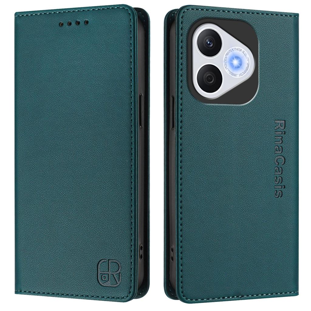 For Honor 400 Lite Leather Case RINACASIS RC01 Phone Cover with RFID Blocking Wallet Stand