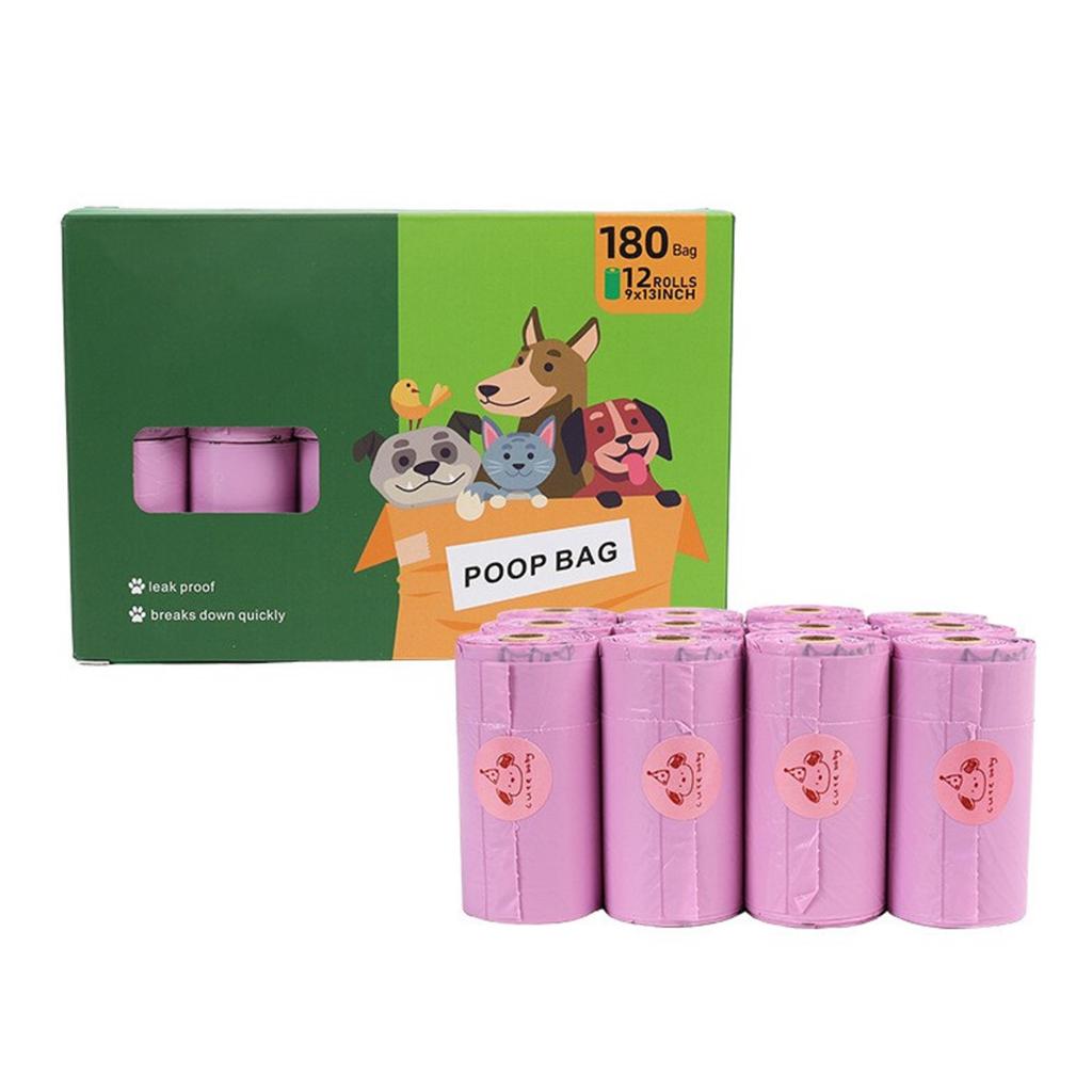 Biodegradables Dog Pet Poop Bags Rolls Extra Thick Leak Proof Waste Refuse Cleaningup Bags For Outdoor Animals Walking And Travel