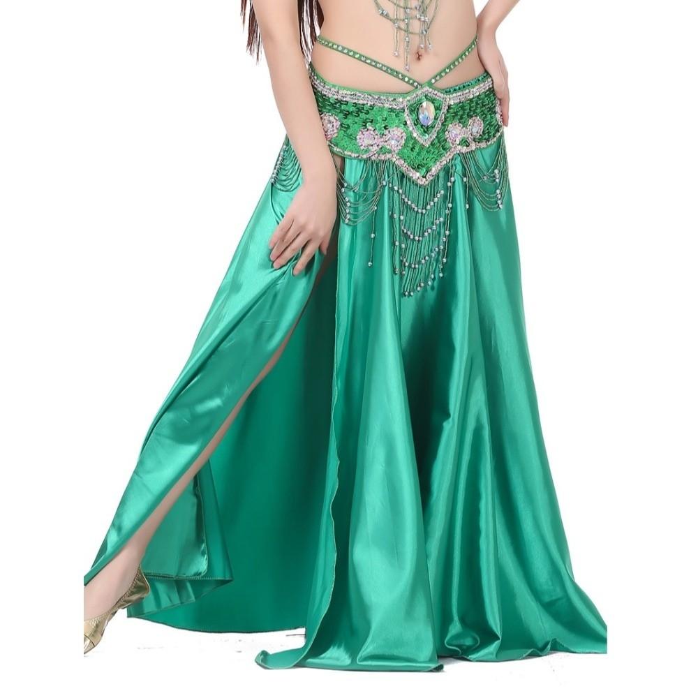 Tassels Dancing Skirt Shining Belly Dance Skirt Fashion Show Costumes Women