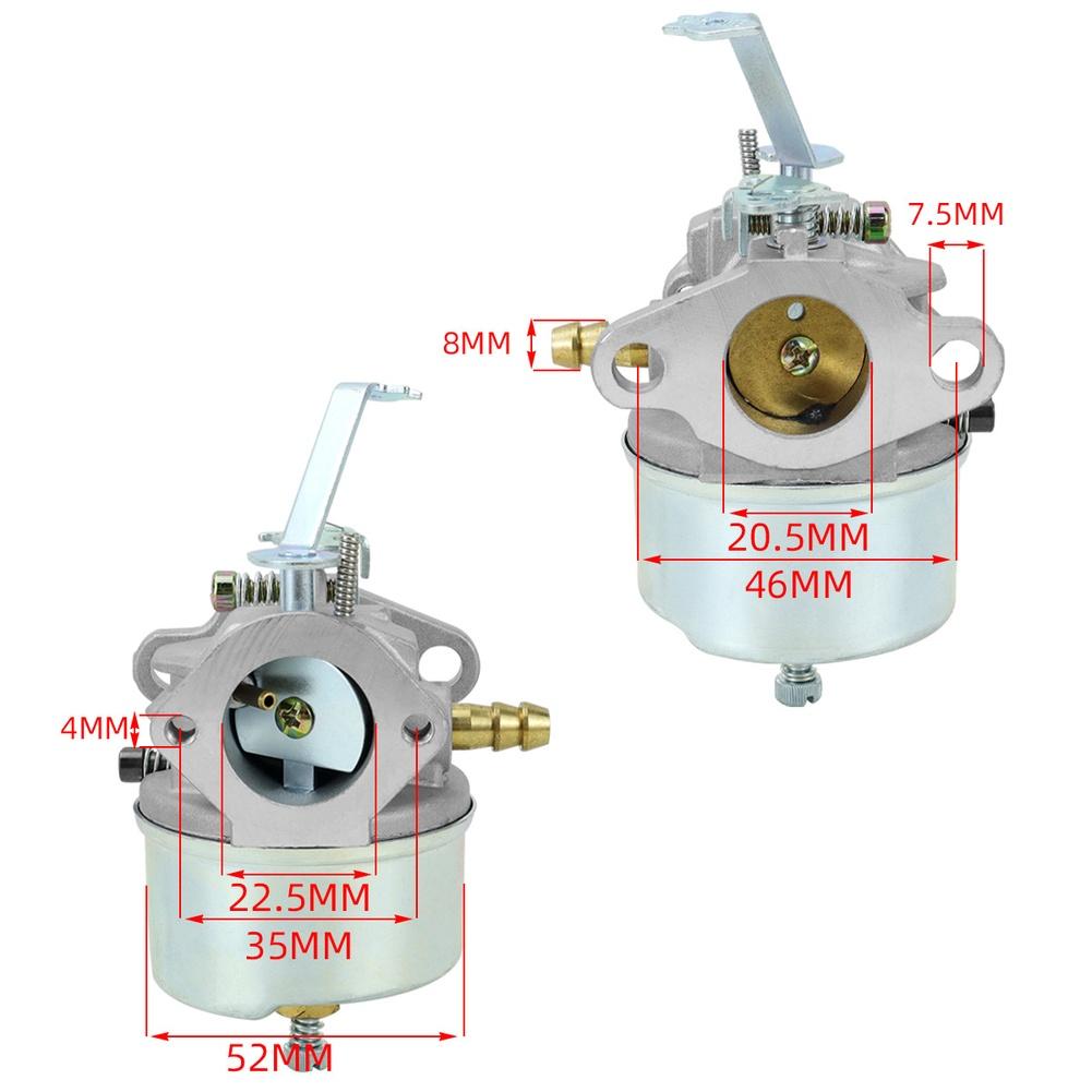 632230 632272 H30 H50 H60 HH60 Carburetor Kit For FOR TECUMSEH Snow Blower Garden Flat-suction Vacuum Diaphragm Carburetor Kit