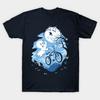 Men Black Print T-shirt Ghost Rider No-Cut Heat Transfer Print Cotton Tshirt