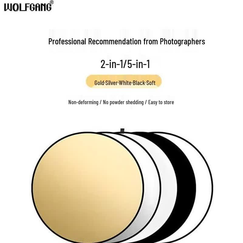 WOLFGANG 60CM Portable 5-in-1 Photography Reflector