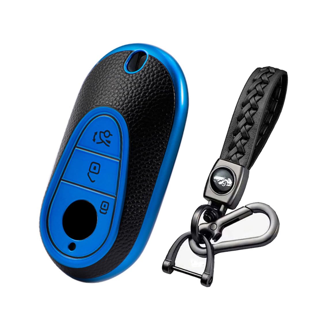 [BAGOOD] Smart Key Case Keychain Mercedes Benz Benz Key Case синий
