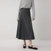 ELLE French Fashion Design Mid-Rise Pleated Skirt Commuter Casual Long Skirt Women skirts ER53135