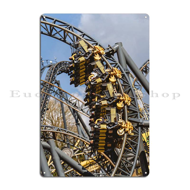 

The Smiler At Alton Towers Metal Sign Printing Create Garage Mural Design Tin Sign Poster 20x30cm