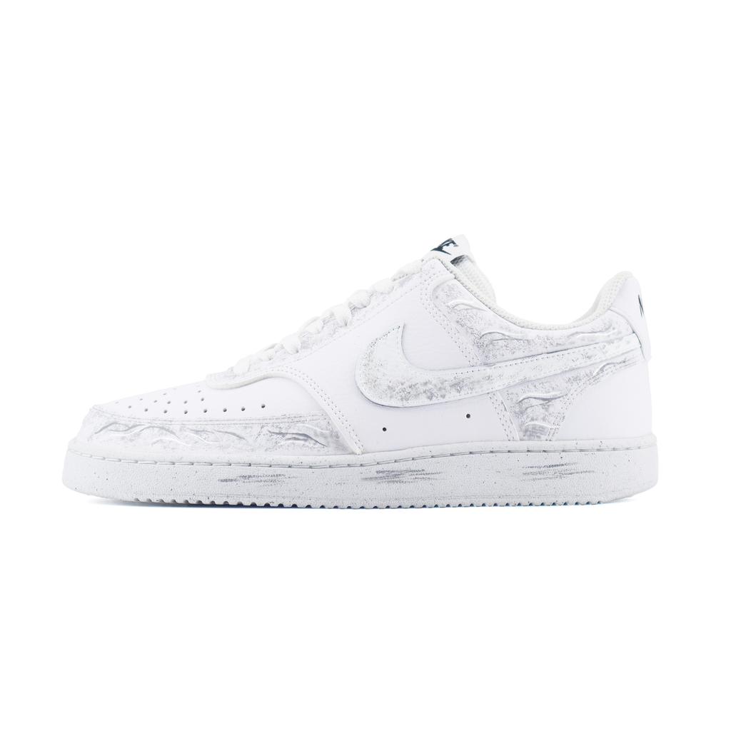 Nike Court Vision 1 LOW Next Nature Abrasion Resistant Lightweight Low top Skateboard Shoes Men's White Gray DH2987-101(Team448-BOX)