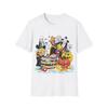 Cartoon Witches, Skeletons, Jasons, Freddys, and Pumpkins Halloween Tshirt