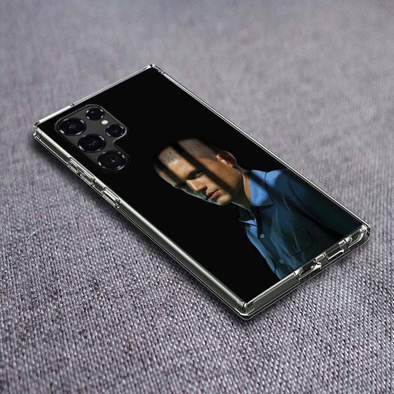 

Prison Break TV Series Phone Case For Samsung Galaxy S24 S23 S21 S20 FE S22 S26 Ultra S25 Edge S10 Plus Cover Clear TPU Capa She Samsung S24 Plus