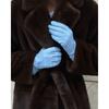 Damen S Faux Fur Langer Mantel Mit Gürtel Dicke Warme Oberbekleidung
