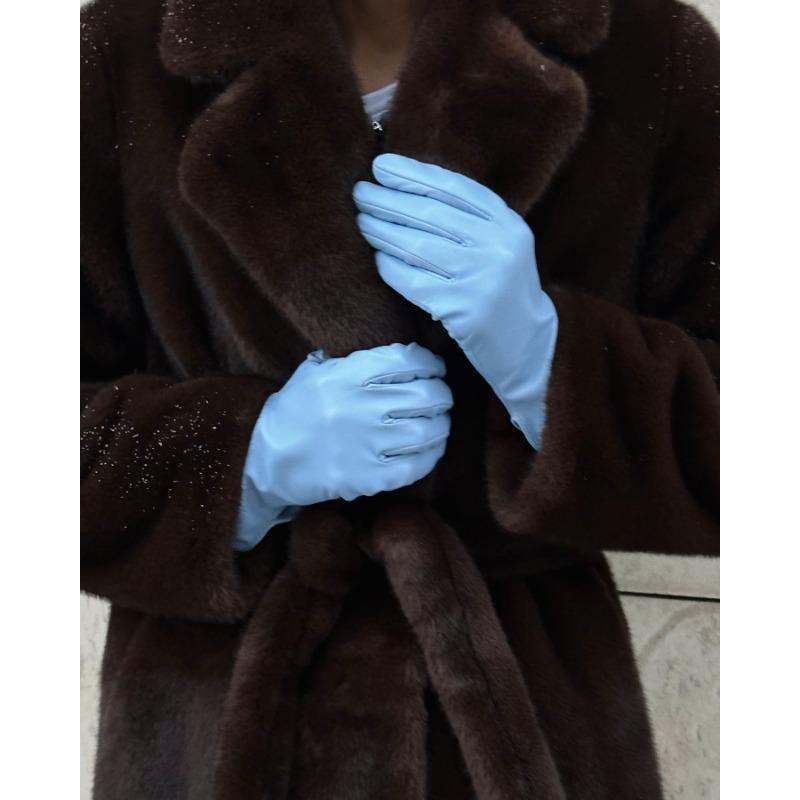 Damen S Faux Fur Langer Mantel Mit Gürtel Dicke Warme Oberbekleidung