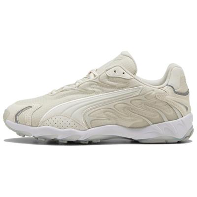 Inhale Slip Resistant Abrasion Resistant Low Top Running Shoes Unisex Gray White 403275-01