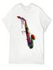 Saxophone T-Shirt Louboutins For A Boy T-Shirts Man Blacks Unisexs Tall T Shirts