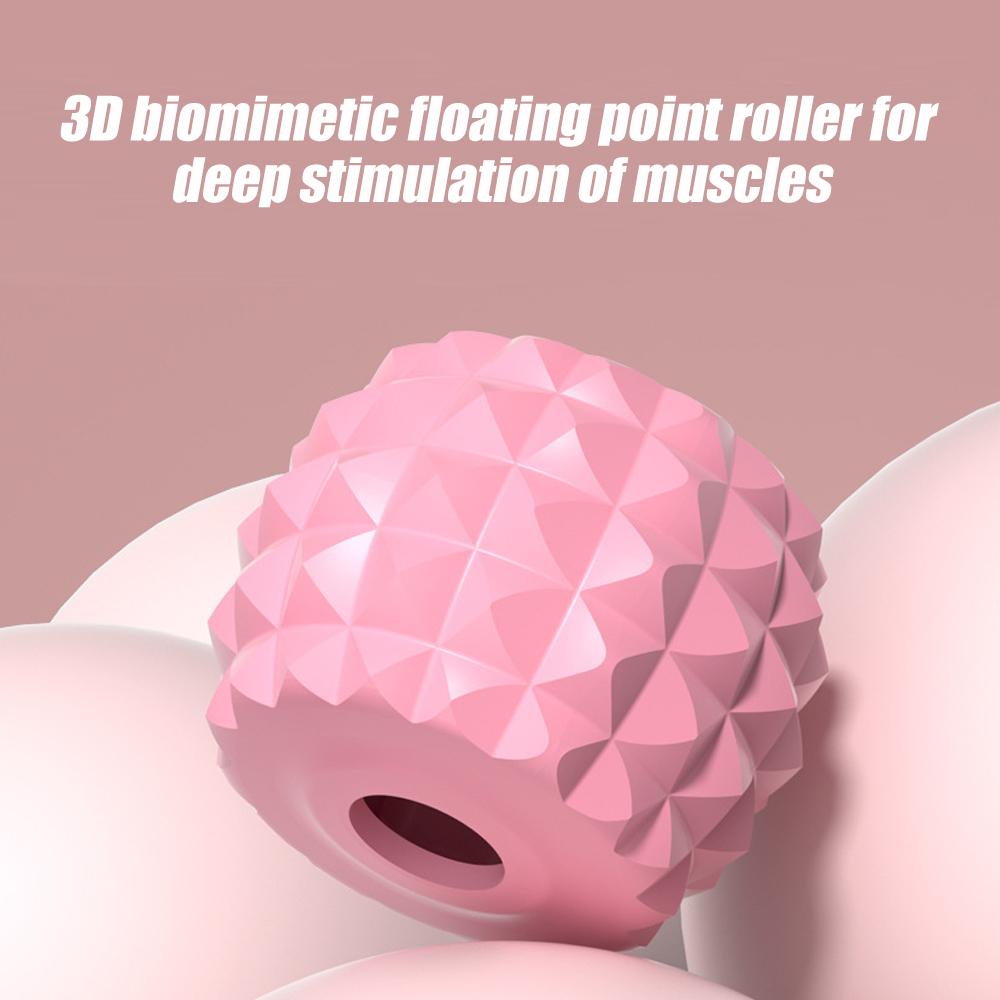1Pcs Trigger Point Massage Foam Roller Stick For Arms Tennis Elbow Muscle Roller Hard Spiky Massage Ball And 20 Wheel Cellulite