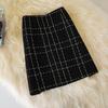 Women's Plaid Striped Short Skirt Casual Female Korean Skirts