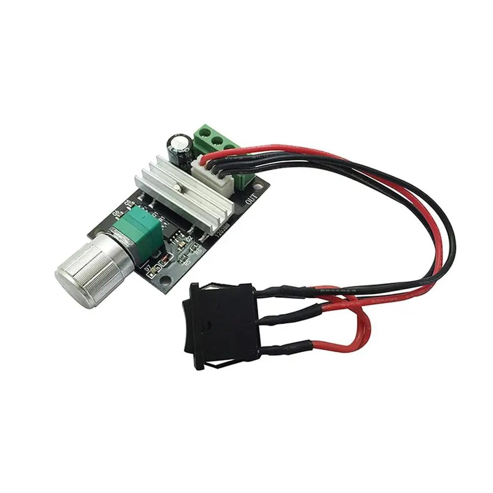2PCS ABS Motor Speed Controller PWM-DC Motor Speed Regulator 6V12V24V 3A Speed Control Switch With Forward And Reverse Rotation