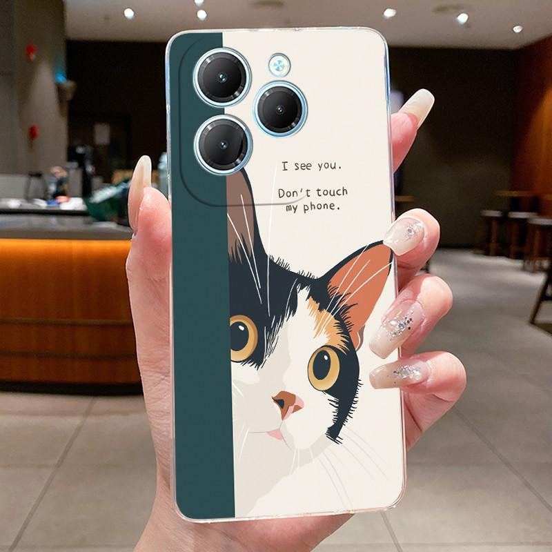 

Casing For infinix Hot 40 Pro/hot 40i Luxury Dragon Cute Cool Boys Girls Soft silicone Phone Case Back Cover Transparent Shell Infinix Hot 40 Pro