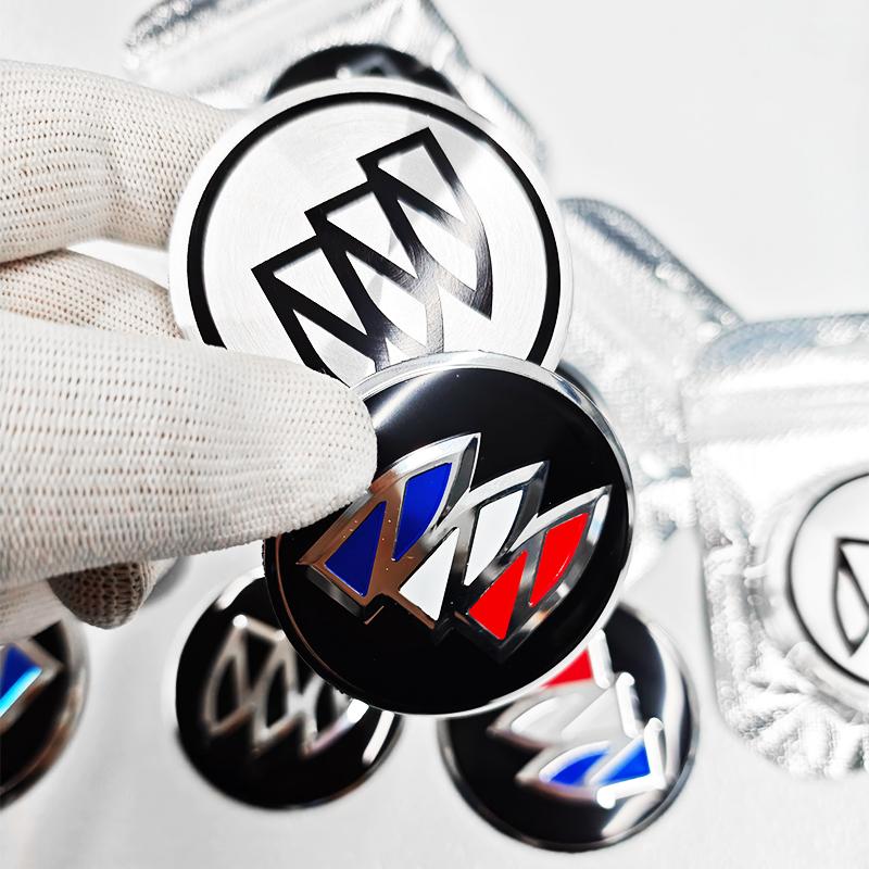 4pcs 56mm 60mm 65mm Car Wheel Center Hub Cap Rim Cover Stickers For Buick GL8 Park Avenue Encore LaCrosse Regal Excelle GT XT